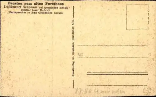 Ak Schönau Gemünden am Main, Klosterkirche, Innenansicht