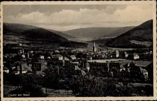 Ak Lohr am Main Unterfranken, Panorama