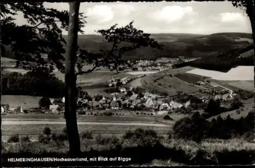 Ak Helmeringhausen Olsberg im Sauerland, Panorama mit Blick auf Bigge