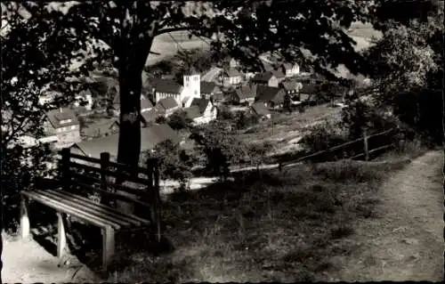 Ak Wulmeringhausen Olsberg im Sauerland, Bank, Gesamtansicht