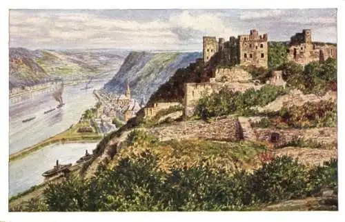 Künstler Lindegreen K., Ak St. Goar, Ruine Rheinfels