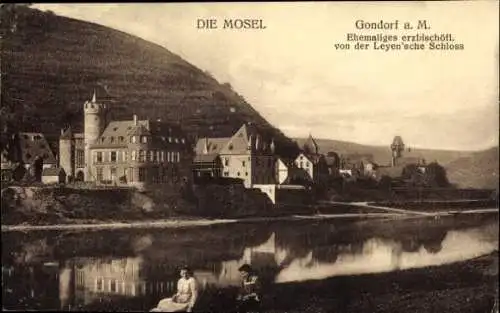 Ak Cobern Kobern Gondorf an der Mosel, ehemaliges erzbischöfliches von der Leyen'sches Schloss