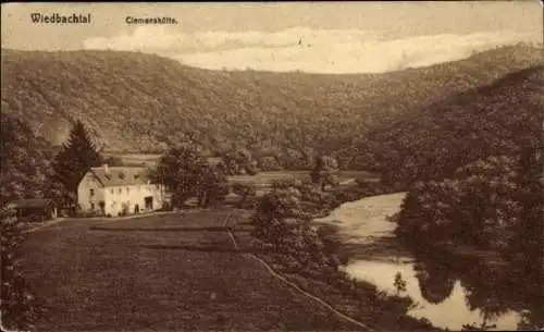 Ak Neuwied am Rhein, Wiedbachtal, Clemenshütte, Panorama