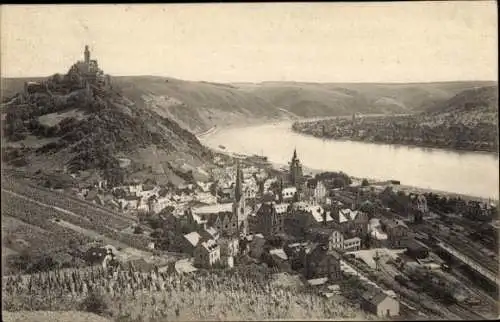 Ak Braubach am Rhein, Marksburg, Gesamtansicht