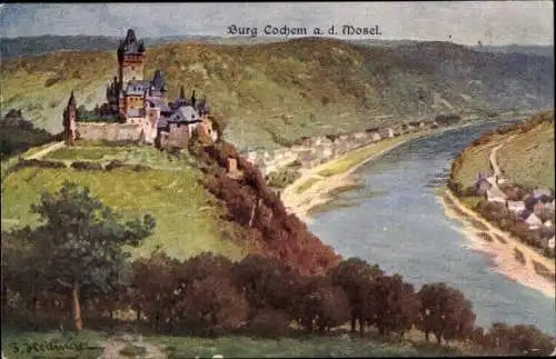 Ak Cochem an der Mosel, Burg Cochem