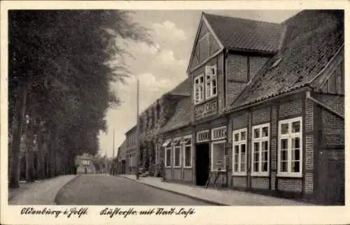 Ak Oldenburg in Holstein, Kuhtorstraße, Stadt-Cafe, Fahrrad