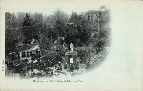 Ak Albi Tarn, Monastere de Notre Dame, Parc