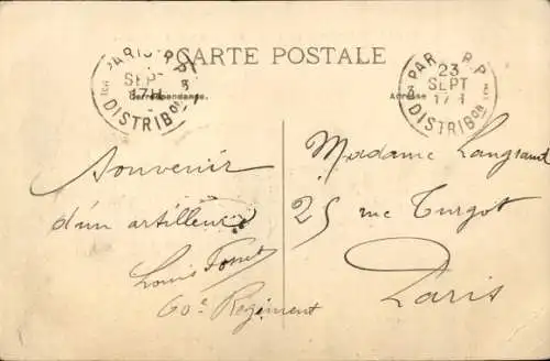 Ak Avor Avord Cher, Camp d'Avord, Vue panoramique, Front de Bandiere