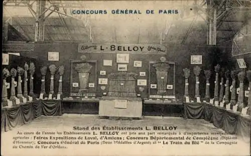 Ak Paris I Louvre, Concours General, Stand des Etablissements L. Belloy