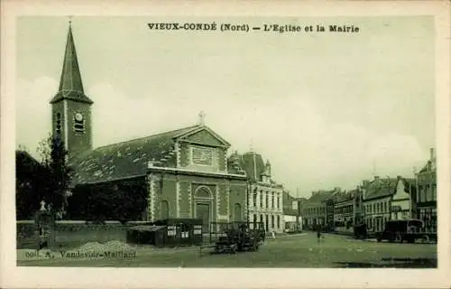 Ak Vieux Condé Nord, Eglise, Mairie