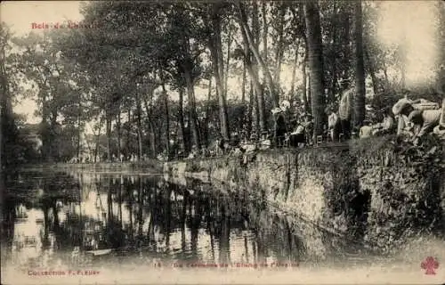 Ak Chaville Hauts de Seine, La Terrasse de l'Etang de l'Ursine