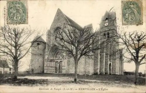 Ak Rampillon Seine et Marne, Kirche