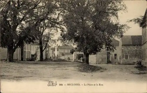 Ak schließt Seine-et-Marne, La Place und Rue