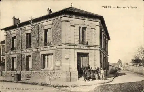 Ak Torcy Seine et Marne, Postamt