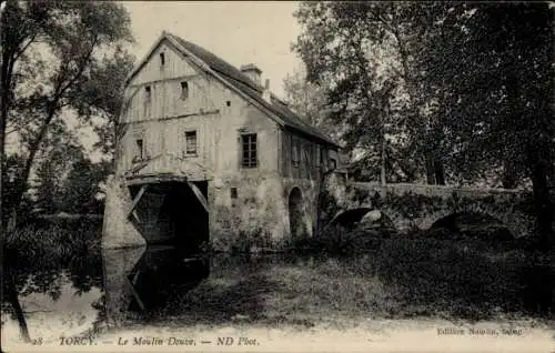 Ak Torcy Seine et Marne, Le Moulin de Douwe