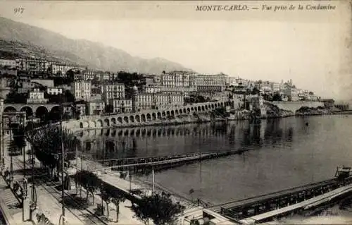 Ak Monte-Carlo Monaco, Blick von La Condamine