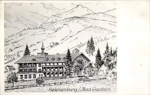 Künstler Ak Bad Gastein in Salzburg, Helenenburg