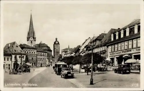 Ak Lichtenfels am Main Oberfranken, Marktplatz, Hotel Krone