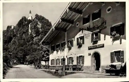 Ak Karlstein Bad Reichenhall in Oberbayern, Gasthaus zum Moserwirt, Wallfahrtskirche St. Pankraz