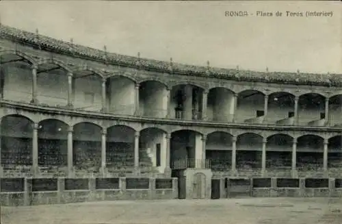 Ak Ronda Andalusien Spanien, Stierkampfarena
