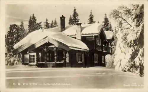 Ak Norwegen, Lillevandsbraaten, Hytte