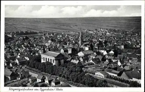 Ak Oggersheim Ludwigshafen am Rhein, Fliegeraufnahme