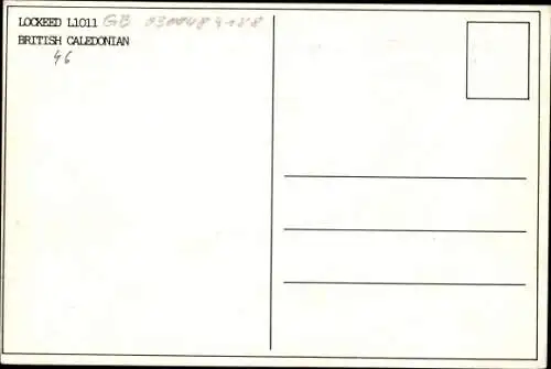 Ak Passagierflugzeug Lockeed L1011, British Caledonian