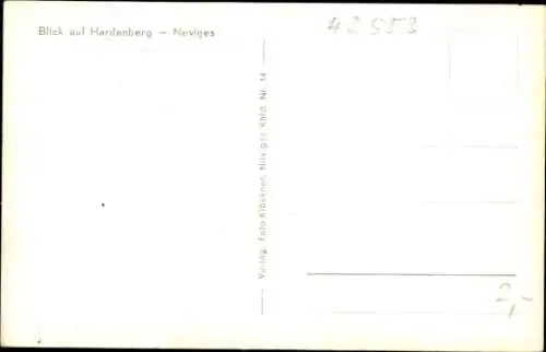 Ak Hardenberg Neviges Velbert Nordrhein Westfalen, Panorama