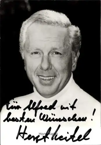 Ak Schauspieler Horst Keitel, Portrait, Autogramm