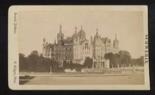 CdV Foto Schwerin in Mecklenburg, Schloss