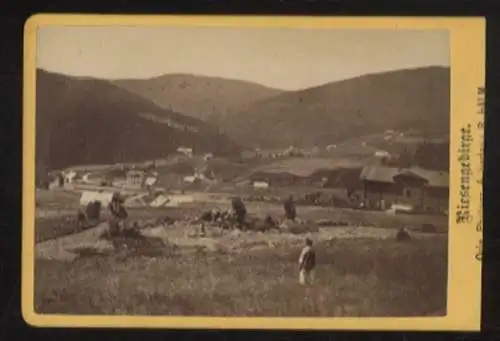 CdV Foto Spindleruv Mlýn Spindlermühle Riesengebirge Reg. Königgrätz,  Blick in Elbtal