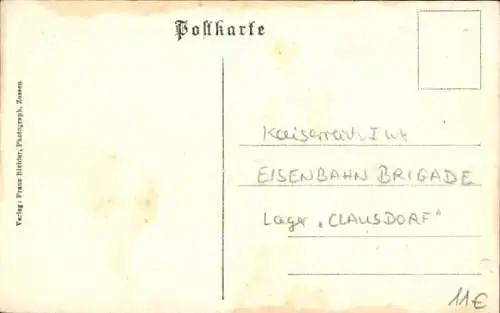 Ak Klausdorf am Mellensee Brandenburg, Übungsplatz der Eisenbahnbrigade, Barackenlager