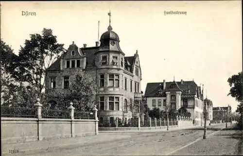 Ak Düren im Rheinland, Goethestraße