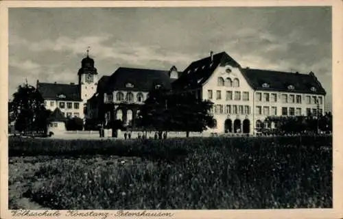 Ak Petershausen Konstanz am Bodensee, Volksschule