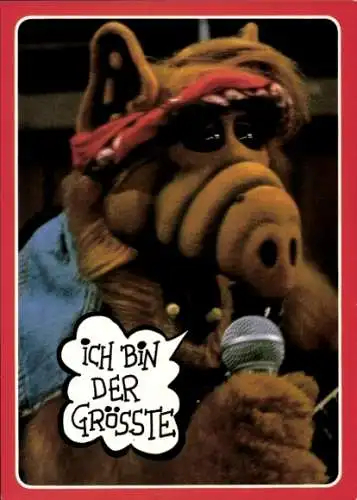 Ak Ich bin der Größte, Alf mit Mikrofon