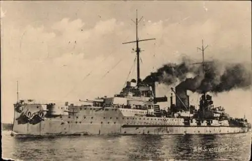 Ak Deutsches Kriegsschiff, SMS von der Tann, Kaiserliche Marine