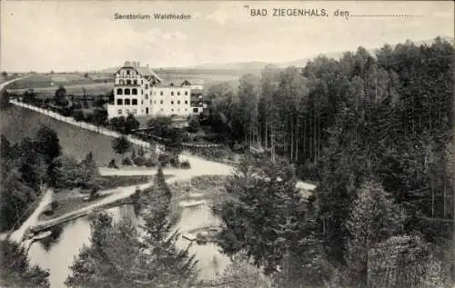 Ak Głuchołazy Zdrój Bad Ziegenhals Schlesien, Sanatorium Waldfrieden