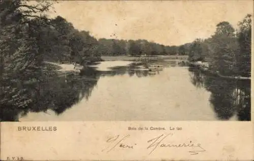 Ak Bruxelles Brüssel, Bois de la Cambre, Le Lac