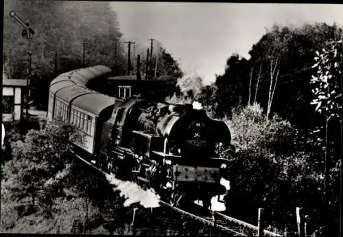 Ak Deutsche Eisenbahn, Dampflokomotiven Baureihe 65.10,P 65 1031, P 6051, Kaimberg Gera, Sommer 1978