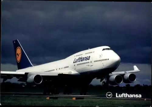 Ak Passagierflugzeug Lufthansa Boeing 747-400