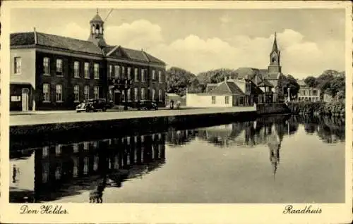 Ak Den Helder Nordholland Niederlande, Rathaus