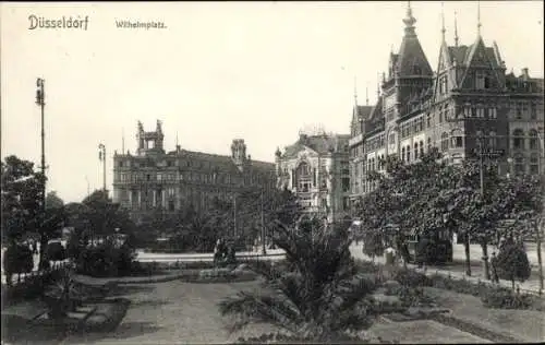 Ak Düsseldorf am Rhein, Wilhelmplatz