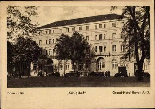 Ak Bonn am Rhein, Königshof, Grand Hotel Royal A G