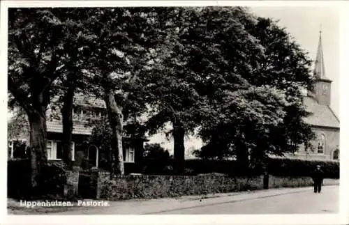 Ak Lippenhuizen Fryslân Niederlande, Pfarrhaus