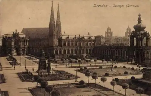 Ak Dresden Altstadt, Königlicher Zwinger, Inneres