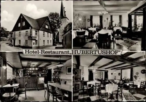 Ak Herscheid im Sauerland, Hotel Restaurant Hubertushof, Speiseräume, Bar