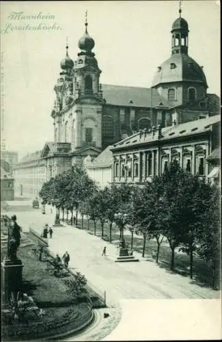 Ak Mannheim in Baden, Jesuitenkirche