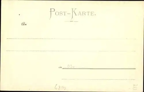 Ak Mannheim in Baden, Brunnen auf dem Paradeplatz