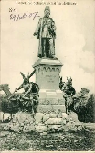 Ak Kiel, Kaiser Wilhelm-Denkmal, Holtenau