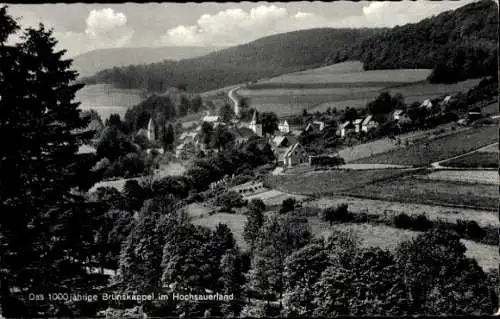 Ak Brunskappel Olsberg im Sauerland, Totale